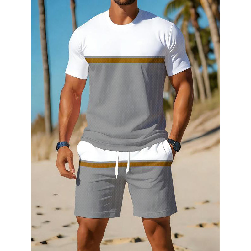 🎁2026 New Arrivals 49% OFF💥Men's Summer Color-Block Sportswear Set