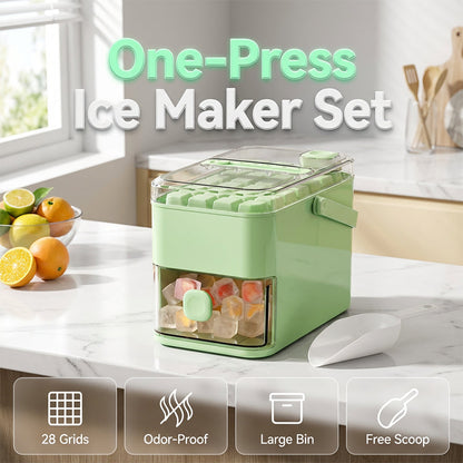 🔥49% OFF NOW! 🧊 Ditch the struggle. Press down, watch the ice plopinto the bin. Zero effort, max ice. 🚀