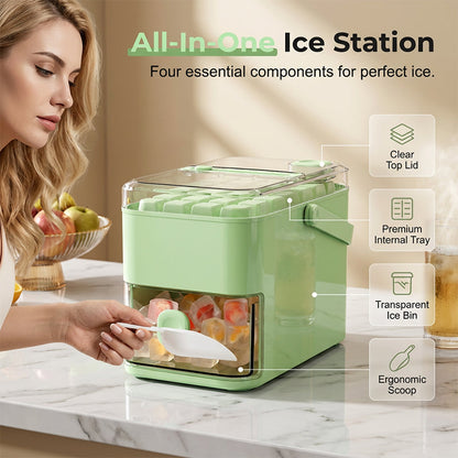 🔥49% OFF NOW! 🧊 Ditch the struggle. Press down, watch the ice plopinto the bin. Zero effort, max ice. 🚀