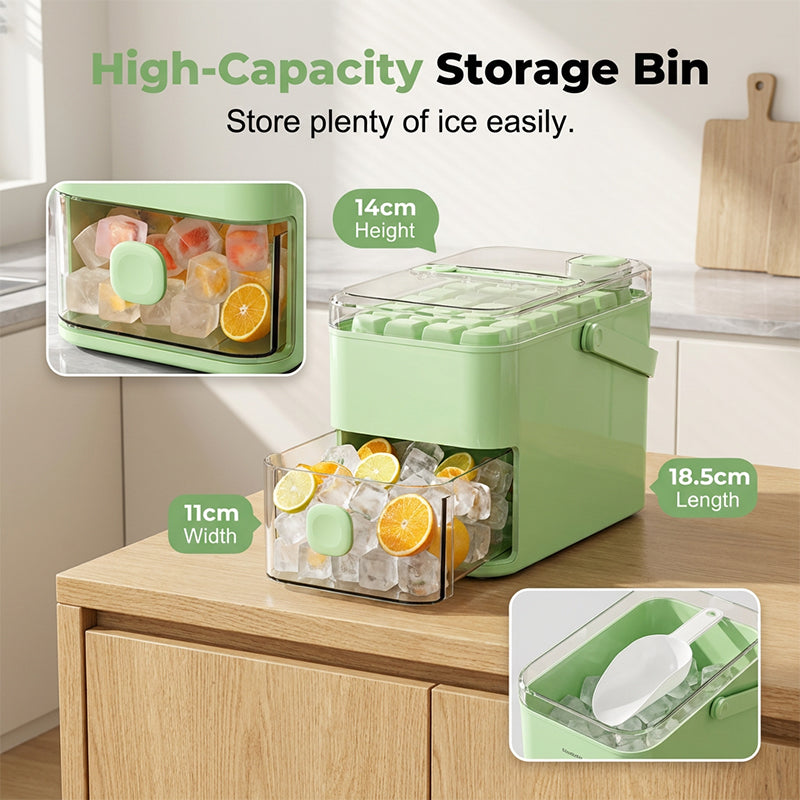 🔥49% OFF NOW! 🧊 Ditch the struggle. Press down, watch the ice plopinto the bin. Zero effort, max ice. 🚀