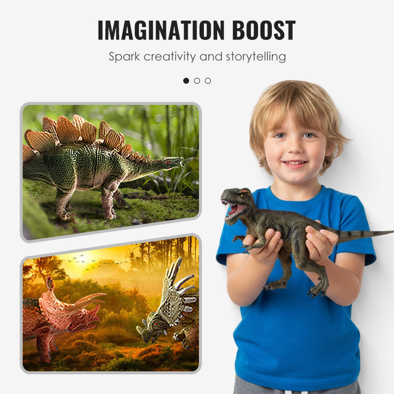 🥳2026 HOT SALE🥳💞50K+ SOLD! 🦖🎁 49% OFF! Kids Fun & Educational Dinosaur Toy Kit – T‑Rex head storage box keeps toys organised. Lifelike figures, waterproof & durable – sparks imagination & learning! 🧩✨