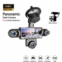 🚗49% OFF NOW ! 📹HD 1080P Multi-Lens Dash Cam – Night Vision, Loop Recording, Motion Sensing Panoramic 5-Camera Car Driving Recorder