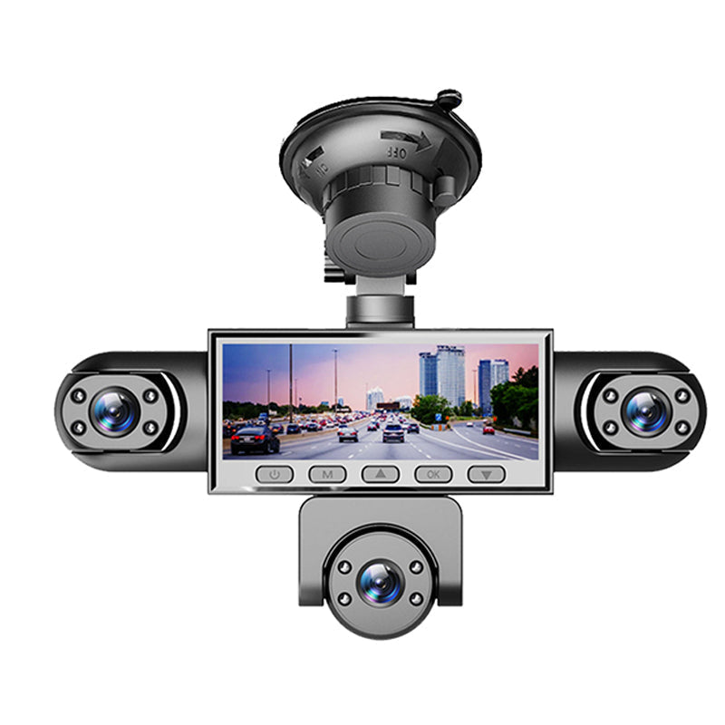 🚗49% OFF NOW ! 📹HD 1080P Multi-Lens Dash Cam – Night Vision, Loop Recording, Motion Sensing Panoramic 5-Camera Car Driving Recorder