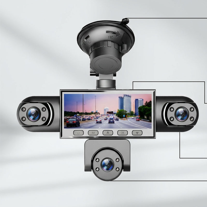 🚗49% OFF NOW ! 📹HD 1080P Multi-Lens Dash Cam – Night Vision, Loop Recording, Motion Sensing Panoramic 5-Camera Car Driving Recorder
