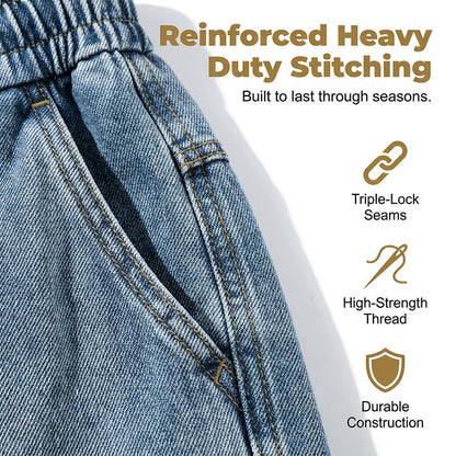 🩳 49% OFF NOW! 🏙️ Men's Loose Denim Cargo Shorts – High street style & adjustable fit – Durable cotton, perfect for skatepark or summer streets 🛹