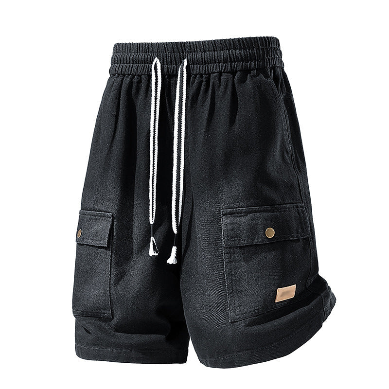🩳 49% OFF NOW! 🏙️ Men's Loose Denim Cargo Shorts – High street style & adjustable fit – Durable cotton, perfect for skatepark or summer streets 🛹
