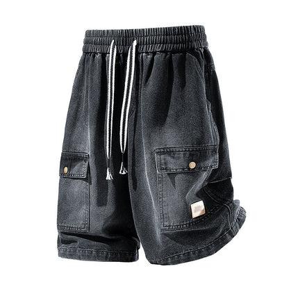 🩳 49% OFF NOW! 🏙️ Men's Loose Denim Cargo Shorts – High street style & adjustable fit – Durable cotton, perfect for skatepark or summer streets 🛹