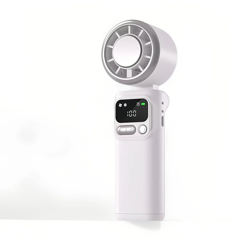 🌬️ LIMITED-TIME 49% OFF! ✨ 199-Speed Handheld Fan – Digital Display, Frost Surface, Adjustable Head 🌡️