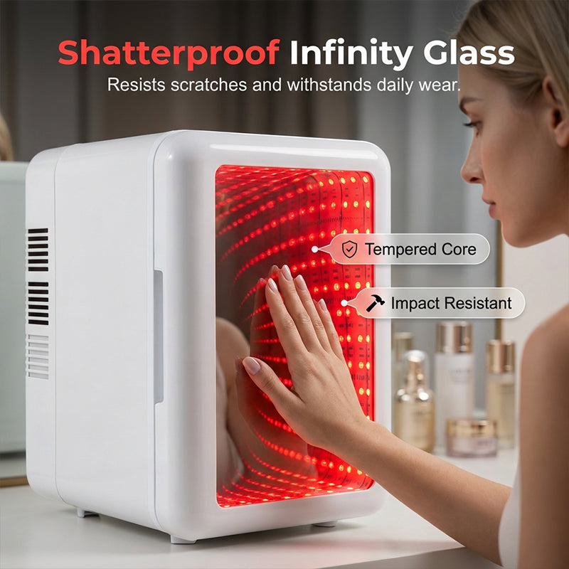🥳 49% OFF! 🥳Infinity Mirror Mini Fridge for Car & Home
