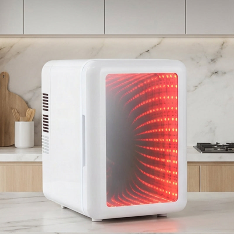 🥳 49% OFF! 🥳Infinity Mirror Mini Fridge for Car & Home
