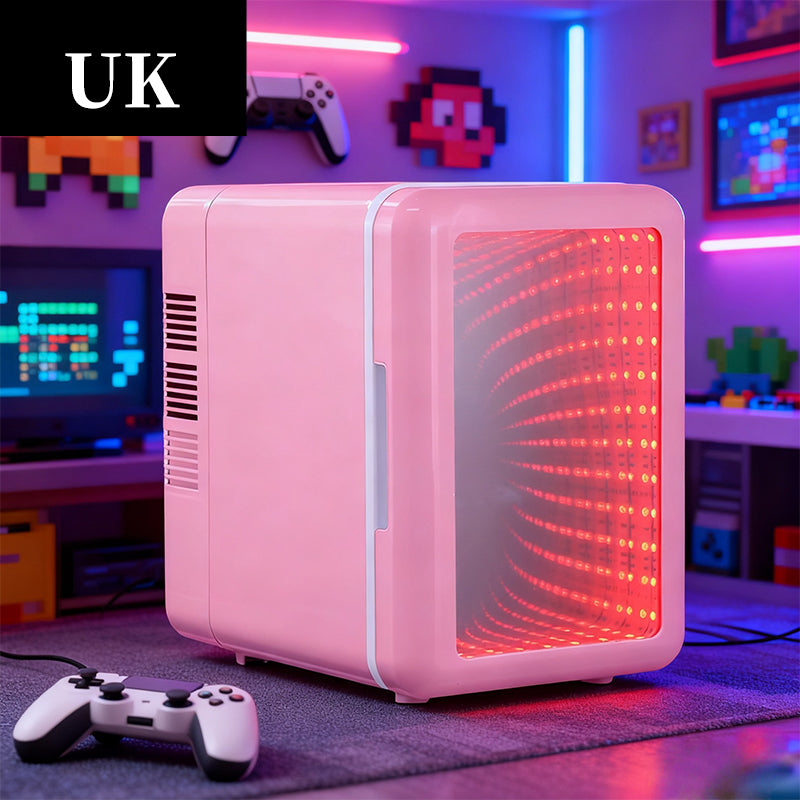 🥳 49% OFF! 🥳Infinity Mirror Mini Fridge for Car & Home