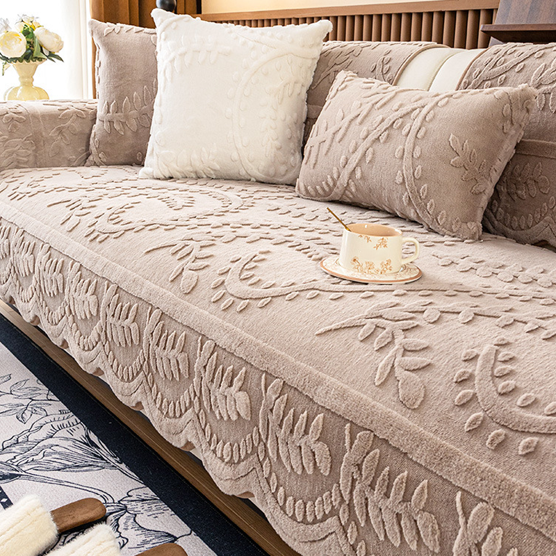 🛋️ Save 49%! 🐰 Faux Rabbit Fur Couch Cover – Non-slip & ultra-soft ✨