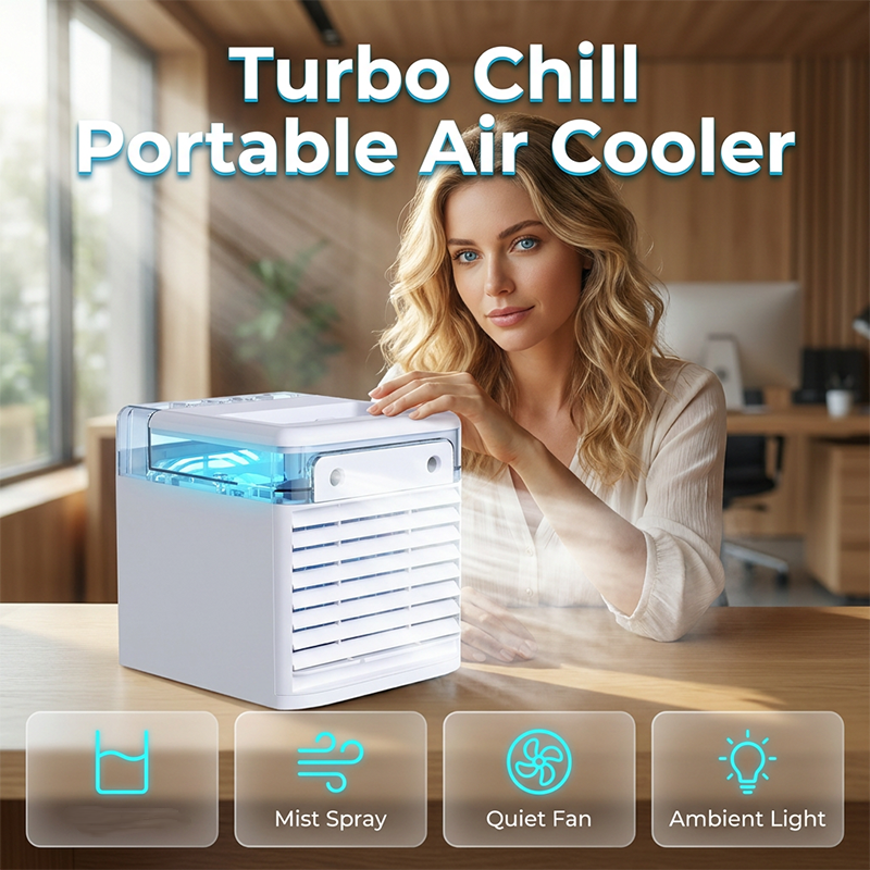 ⏳LIMITED-TIME 49% OFF! ❄️Portable Air Cooler with 3 Speeds