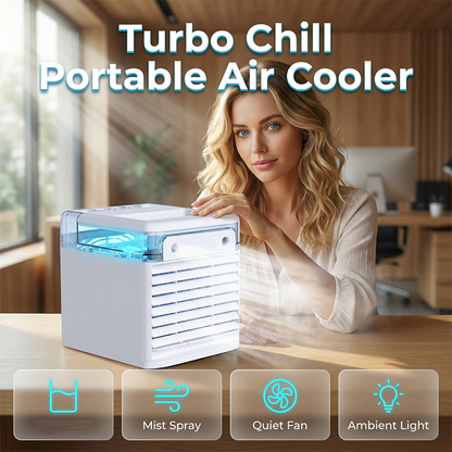 ⏳LIMITED-TIME 49% OFF! ❄️Portable Air Cooler with 3 Speeds
