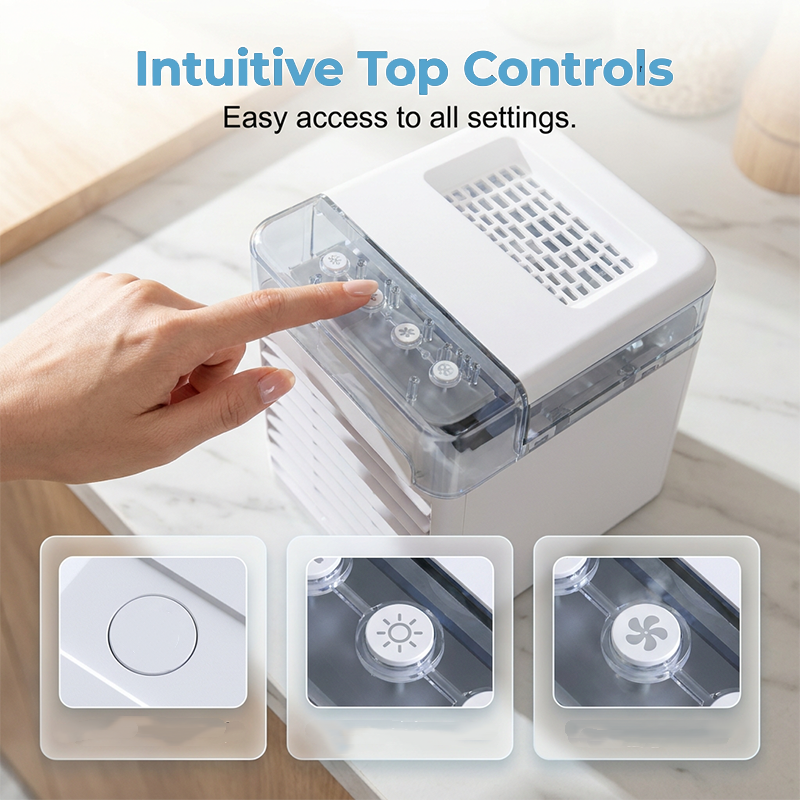 ⏳LIMITED-TIME 49% OFF! ❄️Portable Air Cooler with 3 Speeds
