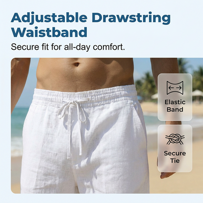 👖 LIMITED-TIME 49% OFF! 💥 Men's Casual Capri Pants with Drawstring Waist – Breathable, Ultra-Soft, Deep Pockets ✨