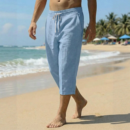 👖 LIMITED-TIME 49% OFF! 💥 Men's Casual Capri Pants with Drawstring Waist – Breathable, Ultra-Soft, Deep Pockets ✨