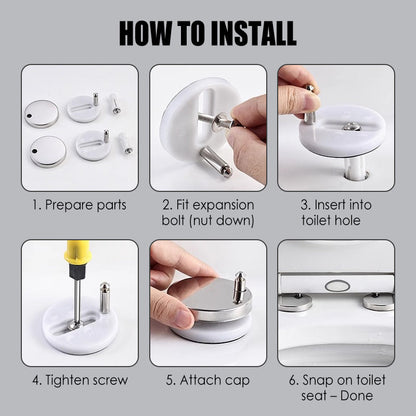 📢📢49% OFF !! ⏰Universal Toilet Seat Mounting Bolts