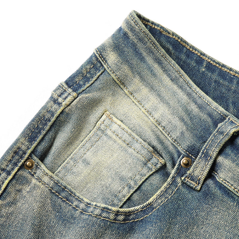🎁2026 New Arrivals 49% OFF💥Men's Deconstructed Frayed Flare Jeans – Heavy Distressing, Vintage Wash, Patchwork Details ✨