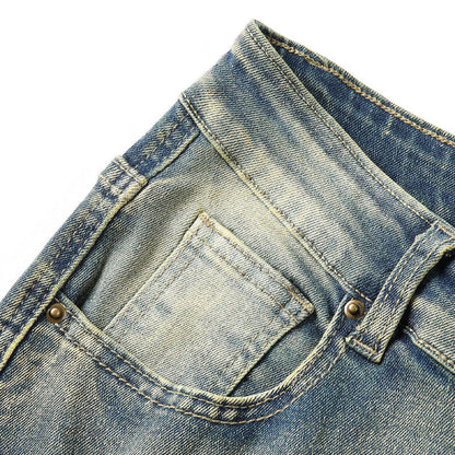 🎁2026 New Arrivals 49% OFF💥Men's Deconstructed Frayed Flare Jeans – Heavy Distressing, Vintage Wash, Patchwork Details ✨
