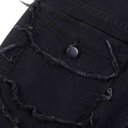 🎁2026 New Arrivals 49% OFF💥Men's Deconstructed Frayed Flare Jeans – Heavy Distressing, Vintage Wash, Patchwork Details ✨
