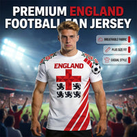 👕 49% OFF NOW! ⏰ Premium England Football Fan Jersey – Breathable & lightweight – Official team colours, perfect for match day or training – show your pride ⚽🏆