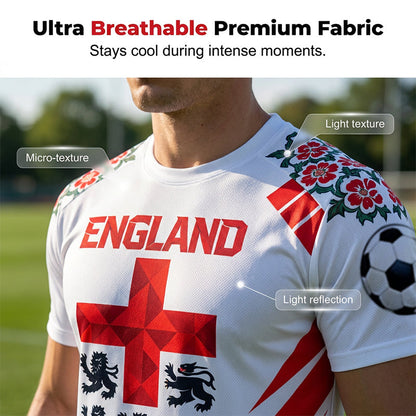 👕 49% OFF NOW! ⏰ Premium England Football Fan Jersey – Breathable & lightweight – Official team colours, perfect for match day or training – show your pride ⚽🏆