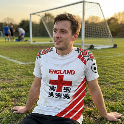 👕 49% OFF NOW! ⏰ Premium England Football Fan Jersey – Breathable & lightweight – Official team colours, perfect for match day or training – show your pride ⚽🏆