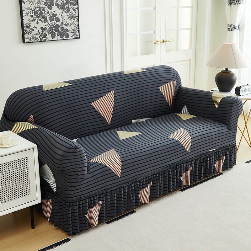 📢📢49% OFF !! ⏰High-Stretch Sofa Slipcover – Ruffled Hem & Full Protection