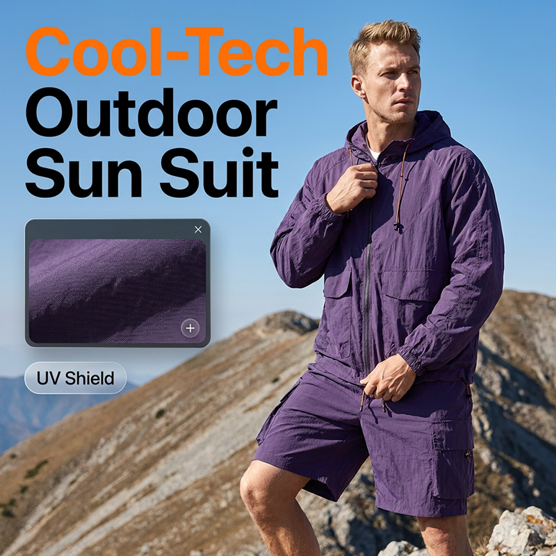 🧥 49% OFF NOW! 🏔️ Unisex Mountain Style Ice Cooling Sun Protection Jacket – Breathable, Cargo Pockets & Weather Shield 🛡️