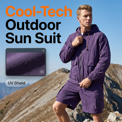 🧥 49% OFF NOW! 🏔️ Unisex Mountain Style Ice Cooling Sun Protection Jacket – Breathable, Cargo Pockets & Weather Shield 🛡️