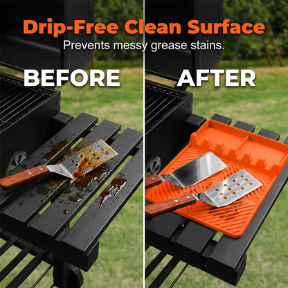 🏆LAST DAY SALE 49% OFF🔥Silicone Grill Mat for Side Shelf