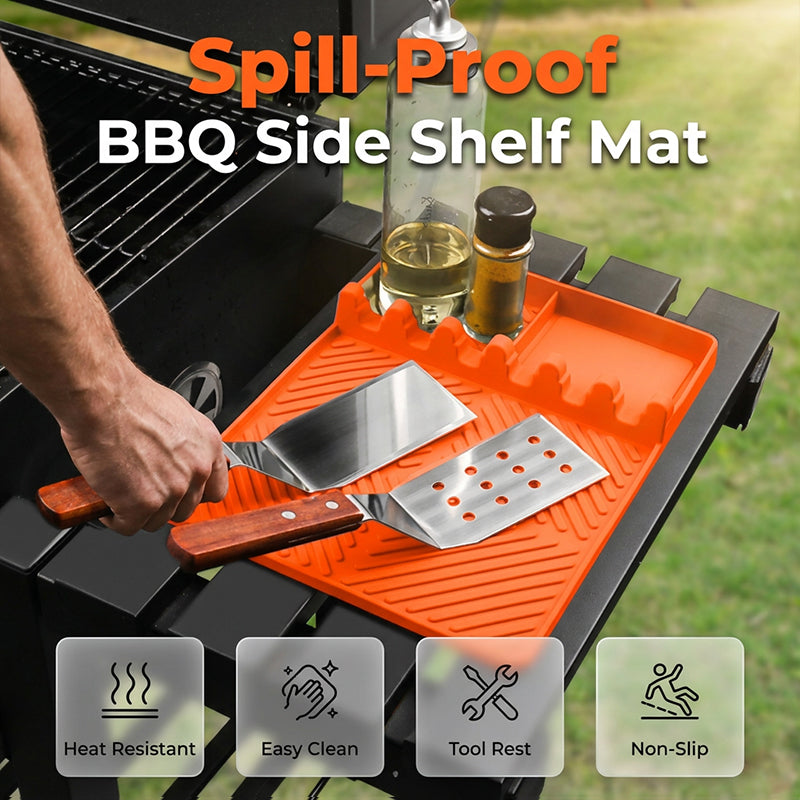 🏆LAST DAY SALE 49% OFF🔥Silicone Grill Mat for Side Shelf
