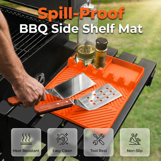 🏆LAST DAY SALE 49% OFF🔥Silicone Grill Mat for Side Shelf