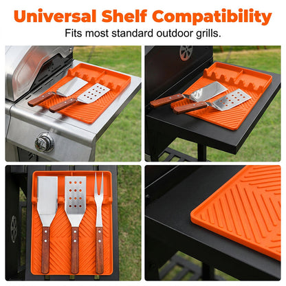🏆LAST DAY SALE 49% OFF🔥Silicone Grill Mat for Side Shelf