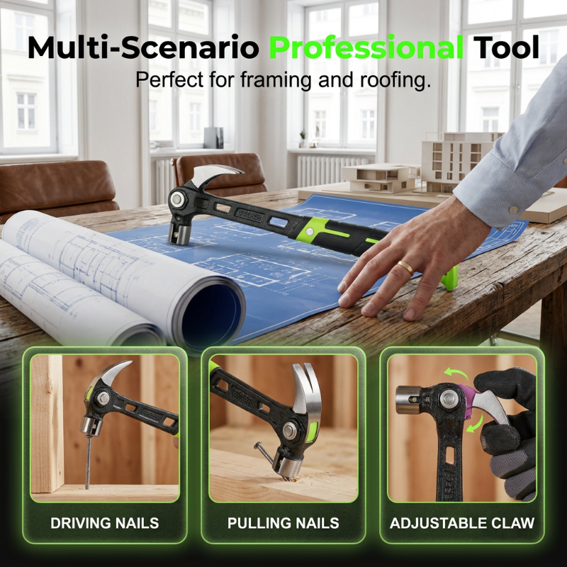 🔨 49% OFF NOW! 🏗️ Heavy-Duty Multi-Purpose Claw Hammer – Trade-grade & heat-treated – Anti-slip grip, perfect for framing, demolition or DIY – durable and balanced 🛠️