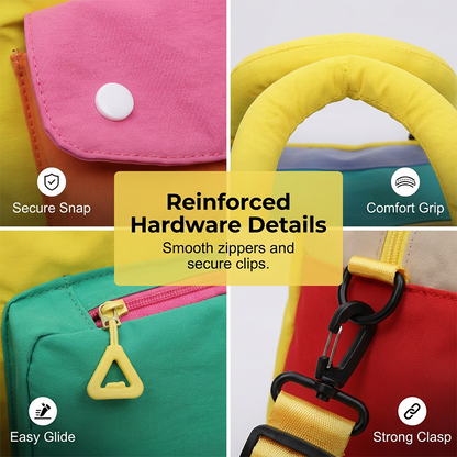 🎒 49% OFF NOW! 🏆 Casual Color Block Overnight Bag – Spacious & durable – Perfect for gym, travel or weekend trips – lightweight with carry handles 🧳