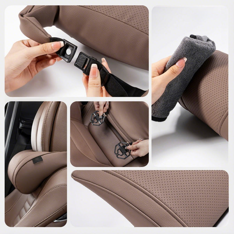🥳2026 HOT SALE 49% OFF💞50K+ SOLD!🚗Ergonomic Headrest and Lumbar Support Set for Car Seats