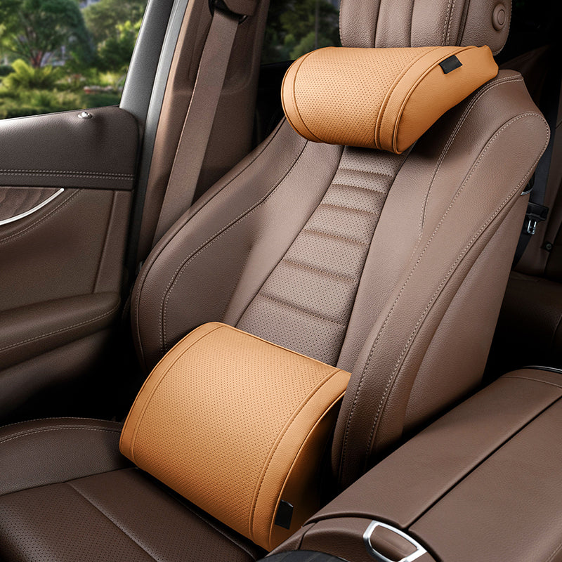🥳2026 HOT SALE 49% OFF💞50K+ SOLD!🚗Ergonomic Headrest and Lumbar Support Set for Car Seats