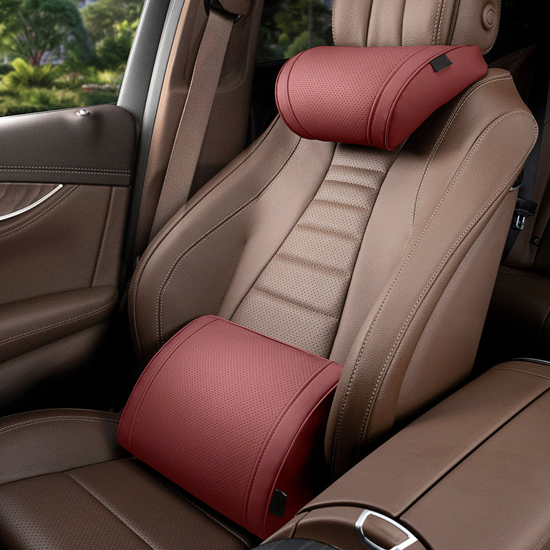 🥳2026 HOT SALE 49% OFF💞50K+ SOLD!🚗Ergonomic Headrest and Lumbar Support Set for Car Seats