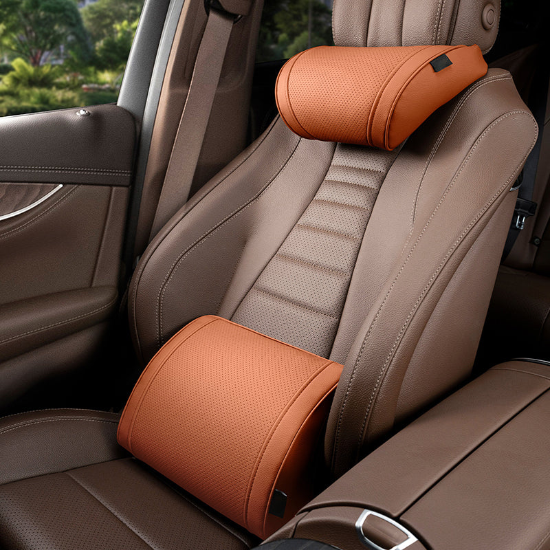 🥳2026 HOT SALE 49% OFF💞50K+ SOLD!🚗Ergonomic Headrest and Lumbar Support Set for Car Seats
