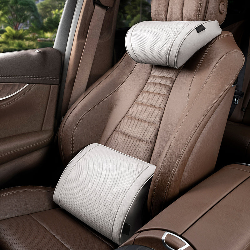 🥳2026 HOT SALE 49% OFF💞50K+ SOLD!🚗Ergonomic Headrest and Lumbar Support Set for Car Seats