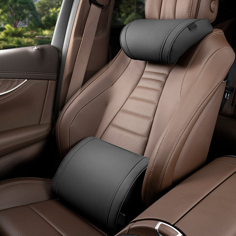 🥳2026 HOT SALE 49% OFF💞50K+ SOLD!🚗Ergonomic Headrest and Lumbar Support Set for Car Seats