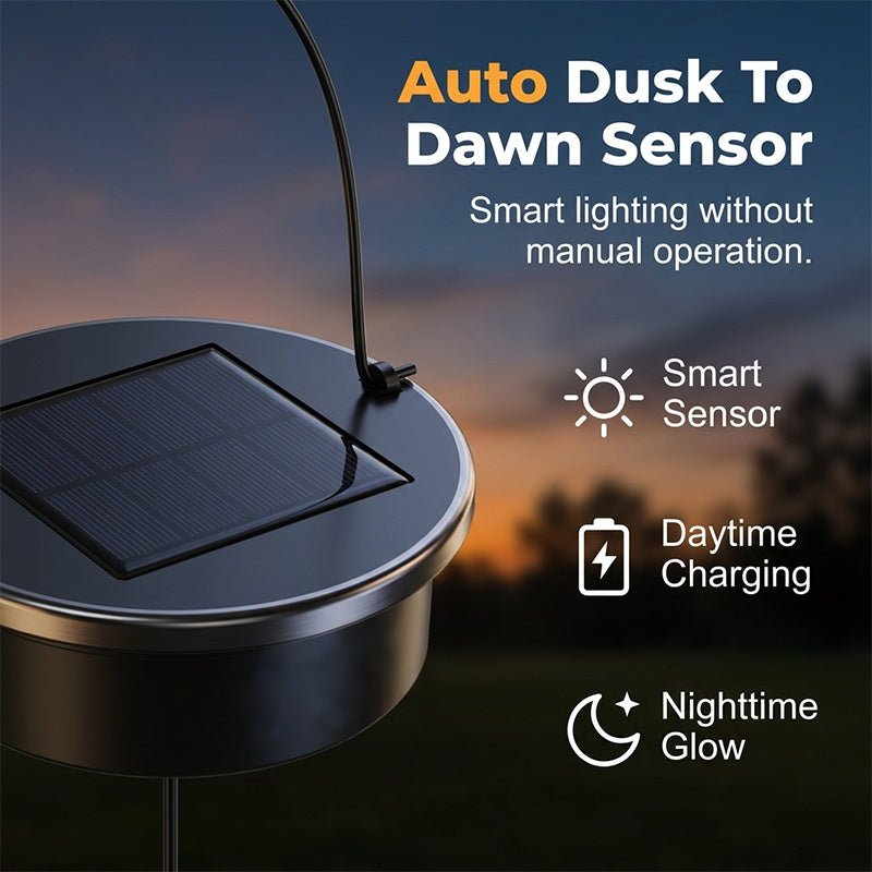 Solar Powered Teardrop Lantern for Garden Decor – Vintage Metal Cutout Design with Auto Dusk-to-Dawn Lighting & All-Weather Protection ✨🌧️