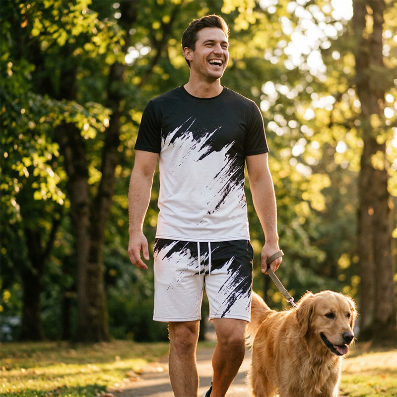 🏆LAST DAY SALE 49% OFF🔥Men’s Summer Dynamic Print Casual Set