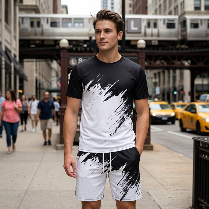 🏆LAST DAY SALE 49% OFF🔥Men’s Summer Dynamic Print Casual Set