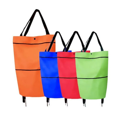 🔥Limited Offer⚡55K+ SOLD!🛍️2-in-1 Convertible shopping tote – hides wheels, holds 20kg, expands with zipper!✅Factory direct sales