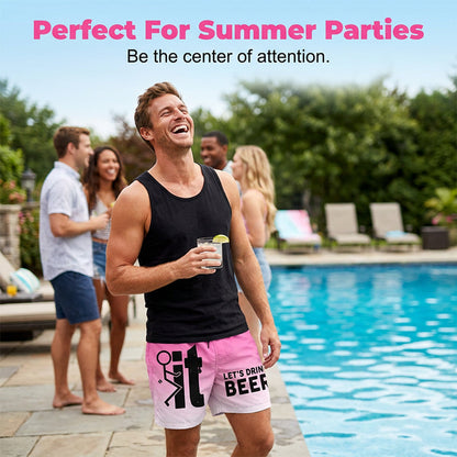 🩳 LIMITED-TIME 49% OFF! 💥 Men's 3D Graphic Printed Casual Shorts – Quick-Dry, Elastic Waist, Vibrant Print ✨