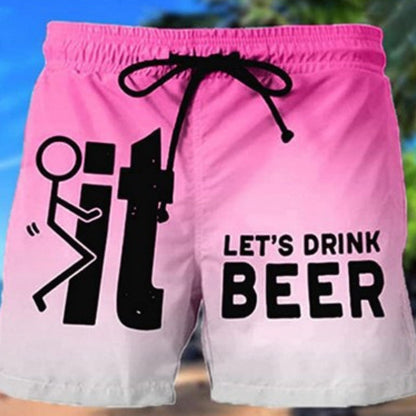 🩳 LIMITED-TIME 49% OFF! 💥 Men's 3D Graphic Printed Casual Shorts – Quick-Dry, Elastic Waist, Vibrant Print ✨