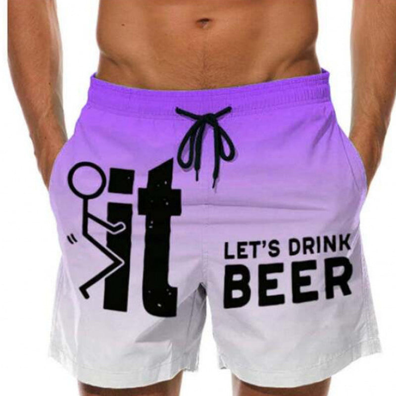 🩳 LIMITED-TIME 49% OFF! 💥 Men's 3D Graphic Printed Casual Shorts – Quick-Dry, Elastic Waist, Vibrant Print ✨